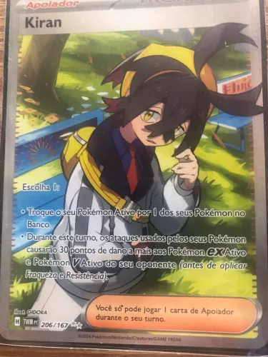 Carta Pokémon treinadpr Kiran