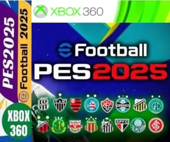 P.E.S Brasileirão 2025 Xbox 360 (Ler Descrição)