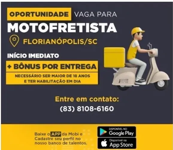 TEM MOTO? $$$ TEMOS TRABALHO GARANTIDO $$$.