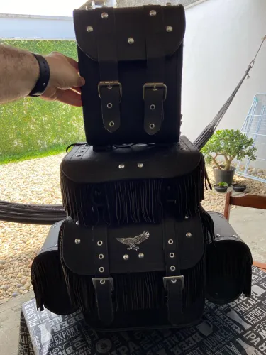 Alforge Traseiro em Couro