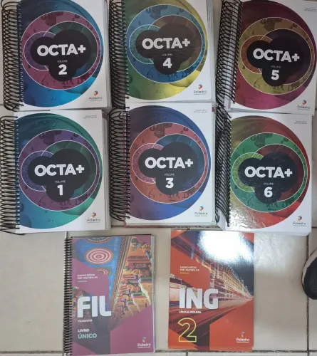 8 APOSTILAS PRÉ VESTIBULAR OKTA SISTEMA POLIEDRO<br>