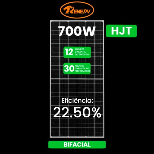 Painel Solar 700w Bifacial
