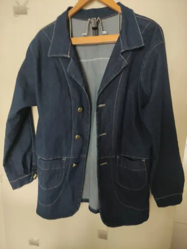 Blazer jeans sem uso GG ALONGADO