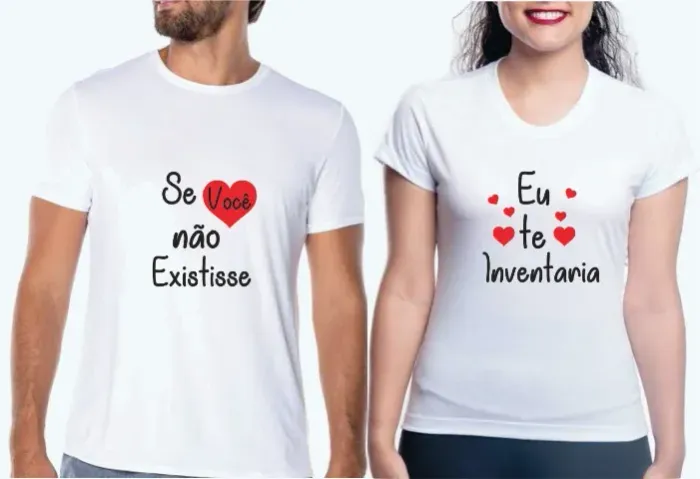 Camisetas personalizadas para casal