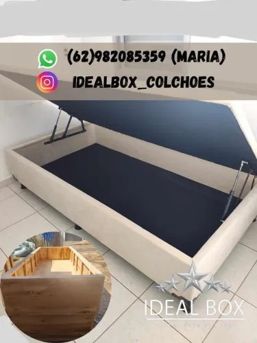 Box Baú solteiro 88*188 IdealBox - Conforto e Organização