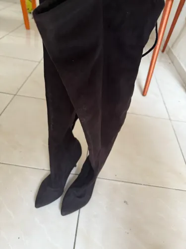 Bota over the knee preta 