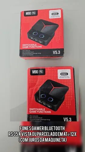 Fone Bluetooth gamer