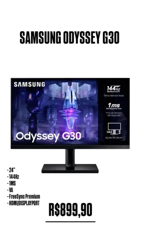 Monitor Samsung Odyssey 24p 144Hz