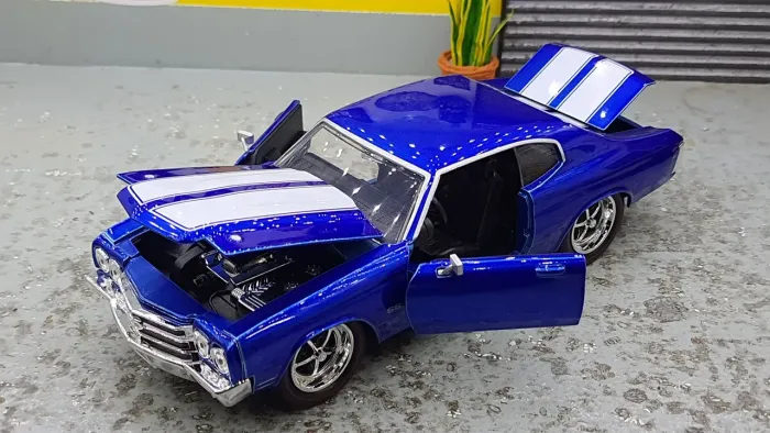 Jada toys 1/24 - Miniatura Chevrolet Chevelle SS 1970 - Azul candy