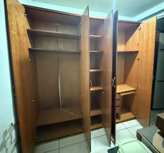 guarda roupa de casal - usado 2,27x2,20x0,51