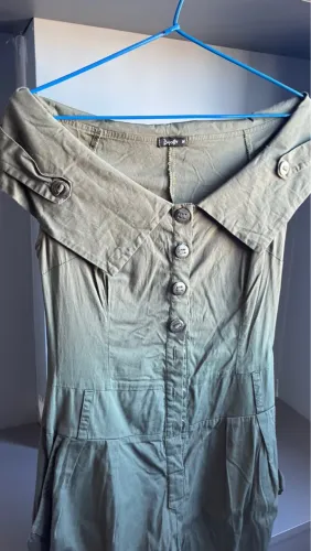 Macacão longo verde musgo