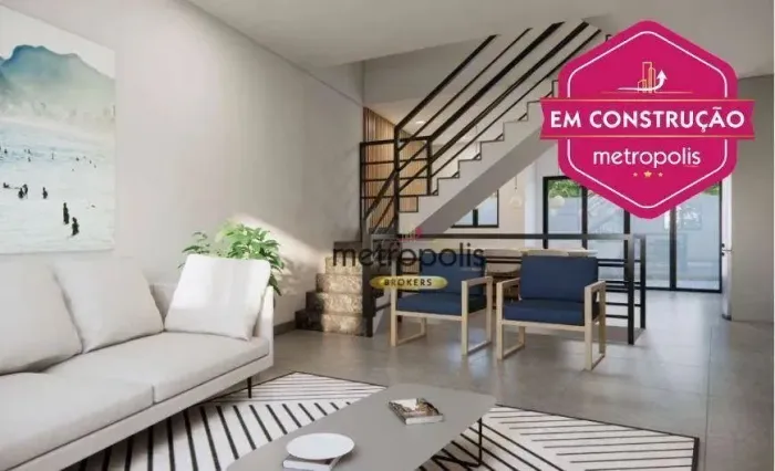 Sobrado à venda, 115 m² por R$ 751.000,00 - Vila Pires - Santo André/SP