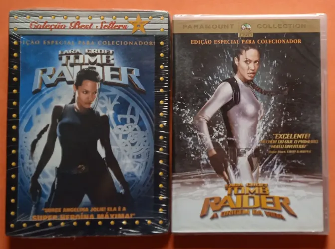 Dvd (Lacrados) Tomb Rider 1 e 2 - Angelina Jolie