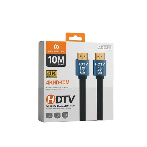 Cabo Hdmi 10 Metros 2.0 4k Ultra Hd Hmaston Para Tv Projetor Notebok Pc - Loja Coimbra