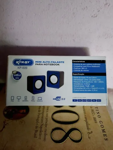 Mini Caixa de Som para Notebook - USB 2.0