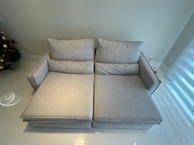 Sofá design linho percinta italiana 