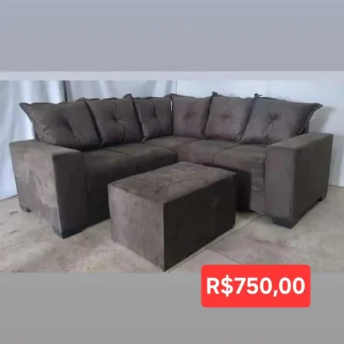 SOFÁ MARROM NOVO == 006