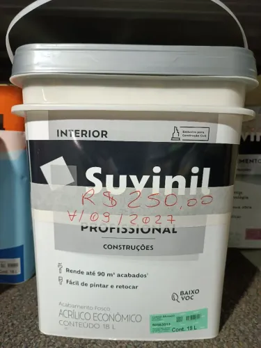 Tinta Suvinil Látex 18 litros Branco Fosco