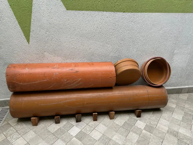 Cano coletor ocre tigre 300 mm