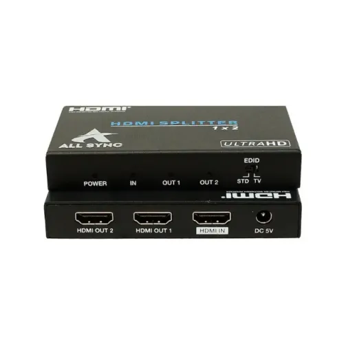Splitter De Video Hdmi 2 Portas Uhd 4k 60hz / As-sp2p