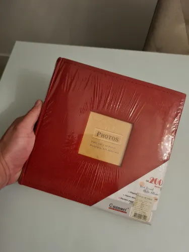 Álbum de Fotos Vermelho 200 Fotos