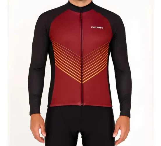 Camisa ciclismo manga longa masculino