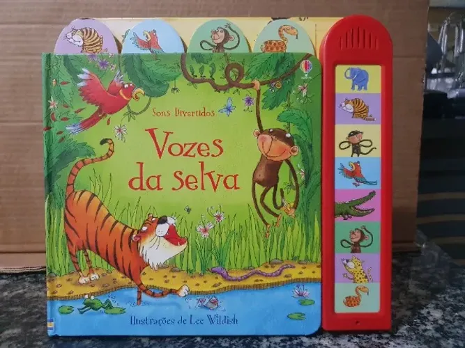 Livro Vozes da Selva- Sons divertidos da Editora Usberco