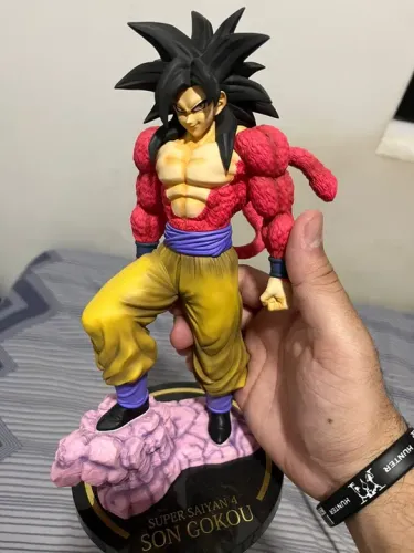 Goku ssj4 figuarts zero ex super raro , original em perfeito estado, 30 cm