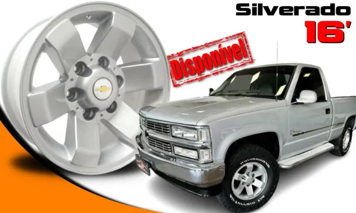 Rodas de liga leve Chevrolet Silverado aro 16 Prata 6x139