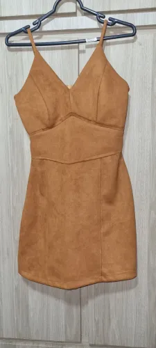 Vestido tipo camurça tam M