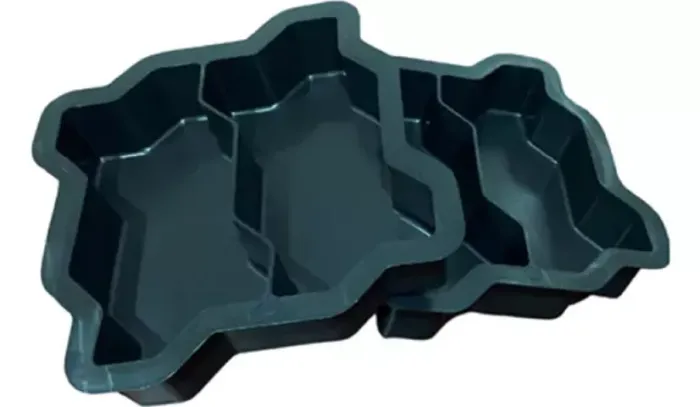 10 Unidades Formas Plásticas Unistein 16 Faces Paver 8 Cm Payver Intertravada Tijolinho