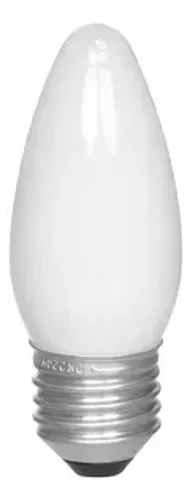 LAMPADA VELA BALAO 60W X 127V E-27 LEITOSA