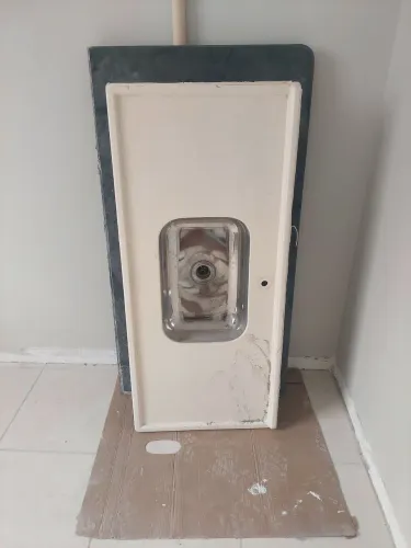 Pia sintetica com cuba inox