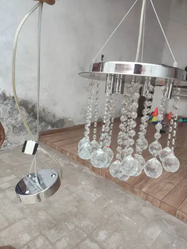 Lustre de vidro cristal 