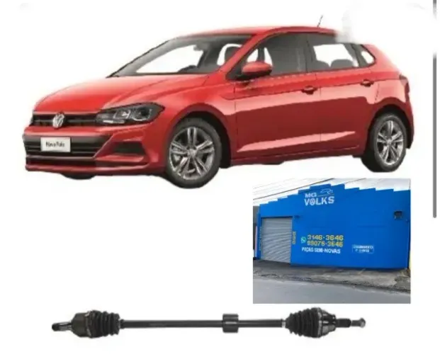 Semieixo lado direito  para Polo e Virtus  TSI Automático 