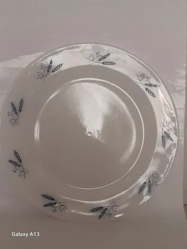 Antigo Prato de Bolo Colorex Opalina 