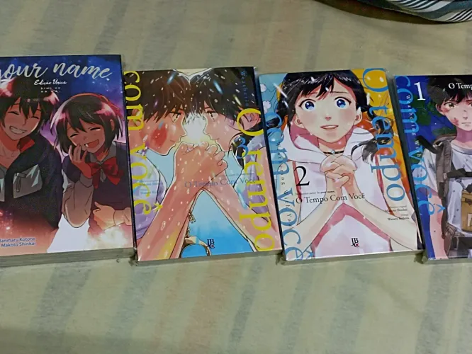 Mangás Your Name e O Tempo Com Você - Novos com brinde (Tenki no Ko e Kimi no na Wa)