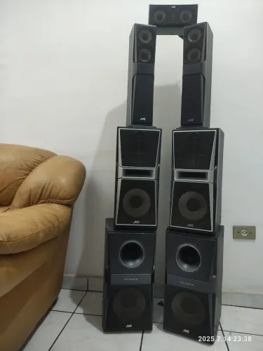 Torre de Som JVC Completa - Excelente Estado!