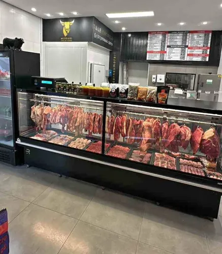 Expositor balcão de açougue 3M Gancheira ar forçado Vanguard Top Refrimate - Marcos