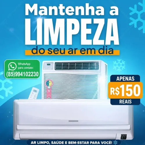 Limpeza de ar condicionado.