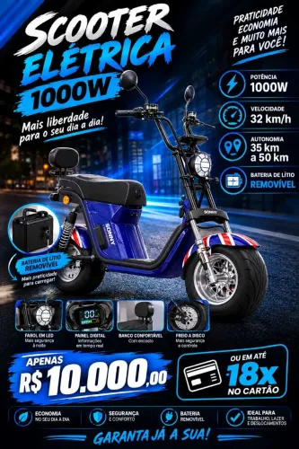 Oportunidade de comprar sua moto elétrica!