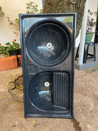 Tanque sintético gran duplo n° 2 110x55cm preto