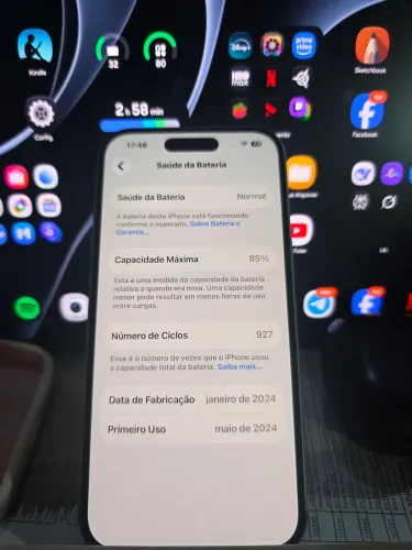iPhone 15 pouquíssimas marcas de uso
