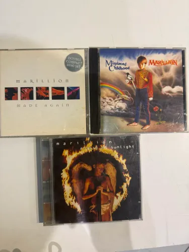Lote de 3 CDs do Marillion (Rock Progressivo) ORIGINAL