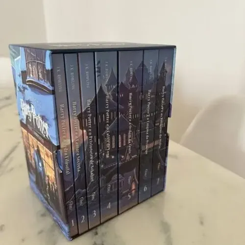 BOX LACRADO  HARRY POTTER COMPLETO LACRADO + MAPA EXCLUSIVO DE HOGWARTS  ACEITO PROPOSTA!