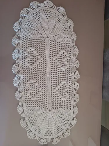 Peça de crochê artesanal 