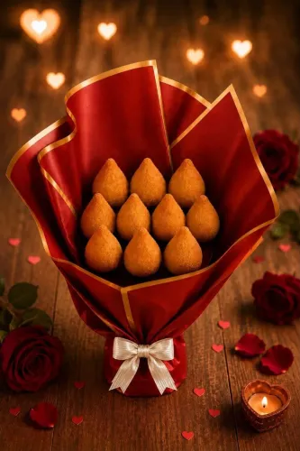 Buquê coxinha dia dos namorados
