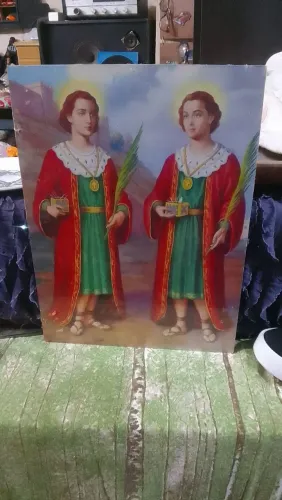 Antigo quadro católico