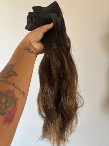 Cabelo Humano Morena Iluminada