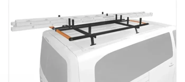 Rack Suporte Teto Porta Escadas Roletes Vans Fiorino Master